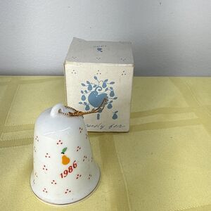 Vtg 1986 Lillian Vernon Partridge In A Pear Tree Christmas Ornament Bell